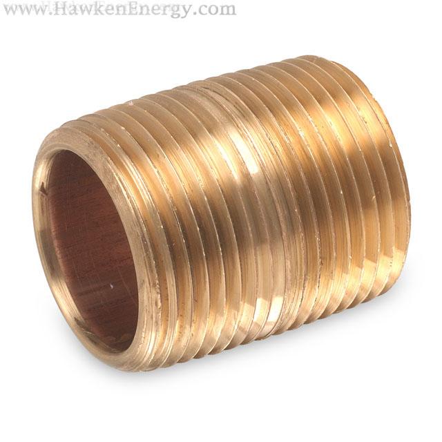 1" Brass Close Nipple