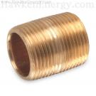 1" Brass Close Nipple