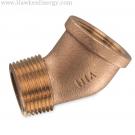 1" Brass Street Elbow 45 degrees